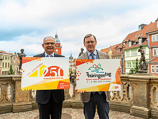 Oberbürgermeister Knut Kreuch & Ministerpräsident Bodo Ramelow_1 © KTS Miriam Reichart