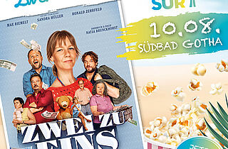 Sommerkino an der GOTHAsür_Plakat Zwei zu Eins