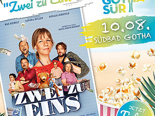 Sommerkino an der GOTHAsür_Plakat Zwei zu Eins