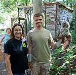 PM 45-2024 Michaela Domeyer (VLAB) und Marc Mittelbach (stv. Tierparkleitung) © KTS Miriam Reichart