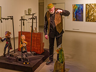 Marionetten-Spiel mit Künstler Jürgen Weis (c)Bernd Seydel