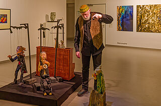 Marionetten-Spiel mit Künstler Jürgen Weis (c)Bernd Seydel